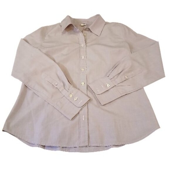 J. CREW Heathered Lilac Slim Fit 100% Cotton Button Shirt - L- EUC - Picture 8 of 11